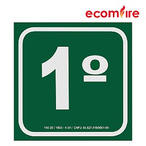 Placa de Sinalização - 1º Andar