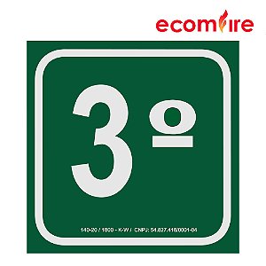Placa de Sinalização - 3º Andar