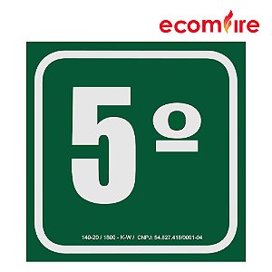 Placa de Sinalização - 5º Andar