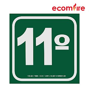 Placa de Sinalização - 11º Andar