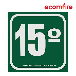 Placa de Sinalização - 15º Andar