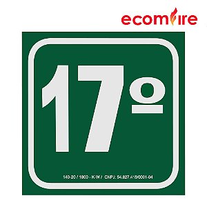Placa de Sinalização - 17º Andar