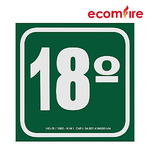 Placa de Sinalização - 18º Andar