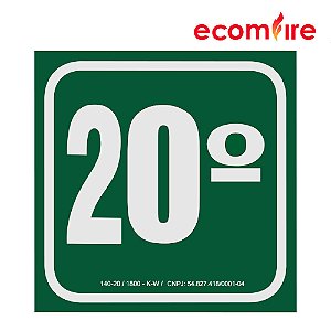 Placa de Sinalização - 20º Andar