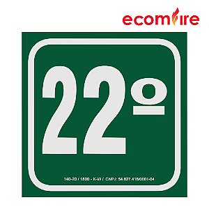 Placa de Sinalização - 22º Andar