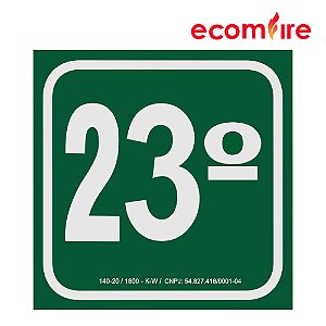 Placa de Sinalização - 23º Andar