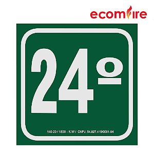 Placa de Sinalização - 24º Andar