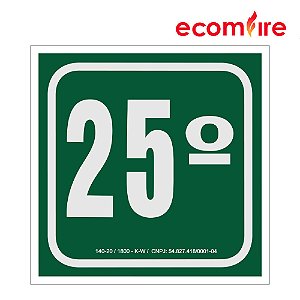 Placa de Sinalização - 25º Andar