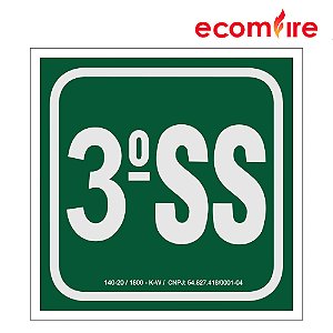 Placa de Sinalização - 3º Subsolo