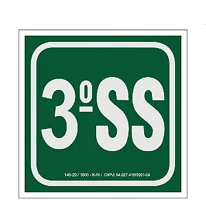 Placa de Sinalização - 3º Subsolo