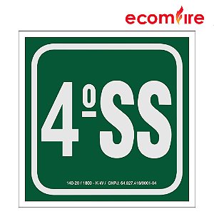 Placa de Sinalização - 4º Subsolo