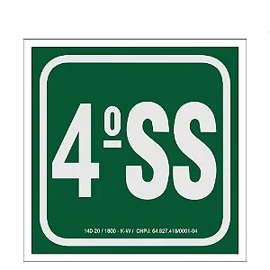 Placa de Sinalização - 4º Subsolo