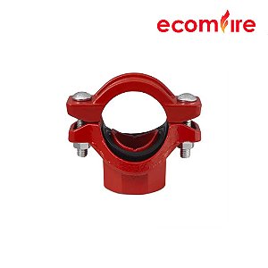 Tê Mecânico Ranhurado com Rosca BSPT