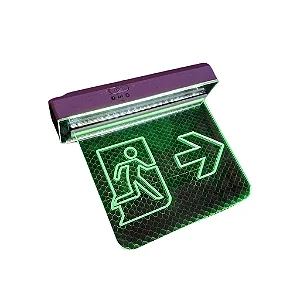 Luminária de Emergência Em Acrílico para Teto - Rota e Fuga