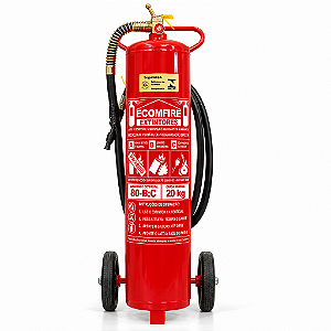 Extintor Sobre Rodas de Pó Químico BC 20 kg 80-B:C