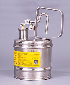 Container de Segurança para Despejo de Inflamáveis em Aço Inox 304 1 Litro