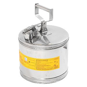 Container de Segurança para Despejo de Inflamáveis em Aço Inox 304 10 Litros