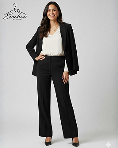 HELVENA GUERREIRO | CALÇA PRETA DE ALFAIATARIA