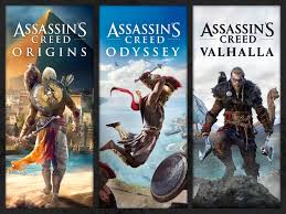 Pacote Assassin's Creed®: Assassin's Creed® Valhalla, Assassin's Creed® Odyssey e Assassin's Creed® Origins - ALUGUEL