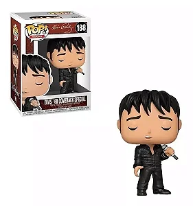 Funko Pop Rocks Elvis Presley ´68 Comeback Special 188