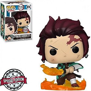 Boneco Funko Pop Demon Slayer Tanjiro Hinokami Kagura Dance 874