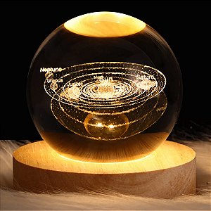 Luminária Bola de Cristal Galáxia
