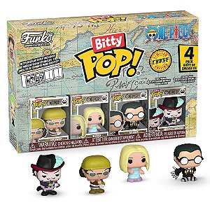 Funko Bitty Pop One Piece Usopp, Kaya, Kuro, Dracule Mihawk 4 Pack
