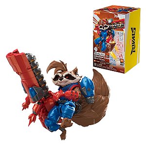 Boneco Blokees Champion Class Marvel Rivals Rockey Raccoon