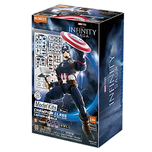 Boneco Blokees Champion Class Marvel Infinity Saga Captain America