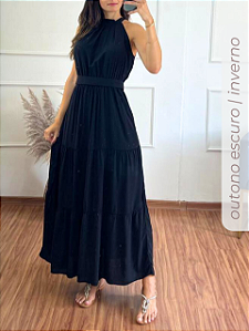 Vestido Longo Marina Viscolinho