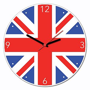 Relógio de Parede - Londres - Bandeira da Inglaterra