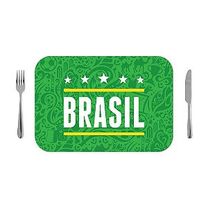 Jogo americano 30x40cm - Brasil Copa do Mundo
