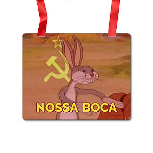 Placa Fantasia Carnaval -  Comunista - Nossa Boca