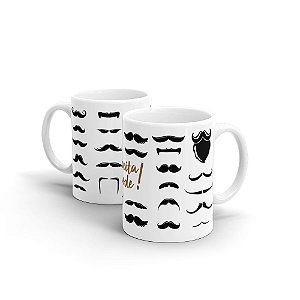 Caneca Personalizada Cerâmica RESPEITA O BIGODE - Beek