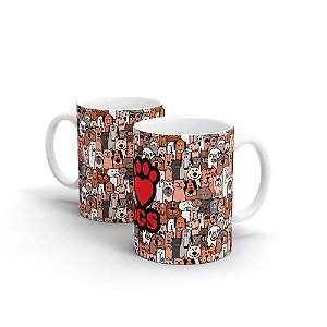 Caneca Personalizada Cerâmica I LOVE DOGS - Beek