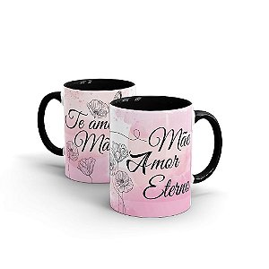 Caneca Cerâmica - Mãe Amor Eterno Aquarela