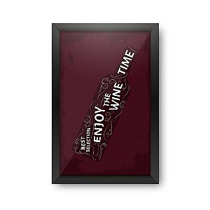 Quadro Porta Rolhas de Vinho WINE TIME