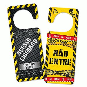 Aviso de porta - NÃO ENTRE