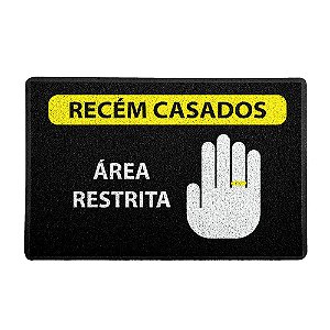 Capacho 60x40cm Área Restrita Recém Casados - Beek