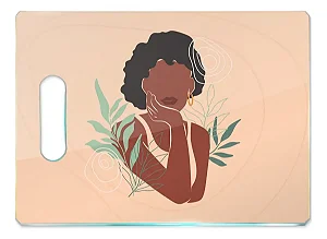 Tábua De Carne De Vidro - Beleza Afro - 35x25 - Beek