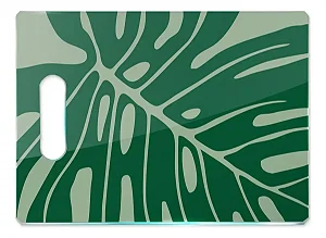 Tábua De Vidro - Costela De Adão - Verde - 35x25 - Beek