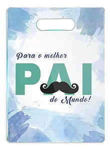 Tábua de Carne De Vidro - Melhor Pai do Mundo - 35x25 - Beek