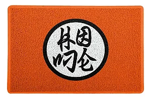Capacho 60x40cm - Geek - Ideograma Anime - Laranja - Beek