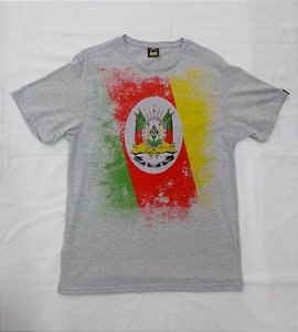 Camiseta Masculina Pátria Pampa Estampada Brasão do RS