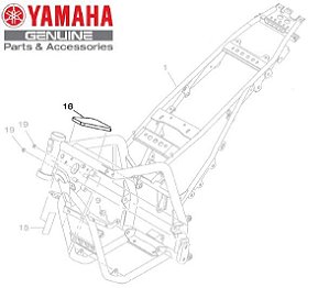 AMORTIZADOR 2 DO CHASSI PARA XTZ250 LANDER E XTZ250 NOVA LANDER ABS ORIGINAL YAMAHA