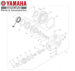 RETENTOR DE OLEO DO DIFERENCIAL PARA XV535 VIRAGO E XVS650 DRAGSTAR ORIGINAL YAMAHA