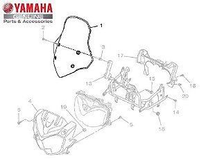 PARABRISA PARA XT250Z TÉNÉRÉ ORIGINAL YAMAHA