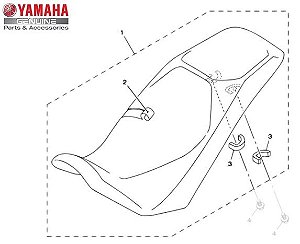 SELIM DUPLO OU ASSENTO PARA XT250Z TÉNÉRÉ ORIGINAL YAMAHA