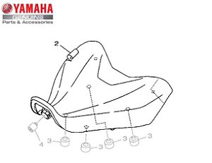 CAPA DO ASSENTO PARA MT-07 2016 A 2018 ORIGINAL YAMAHA