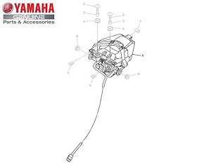 LANTERNA TRASEIRA CONJUNTO PARA MT-03 E YZF-R3 ORIGINAL YAMAHA